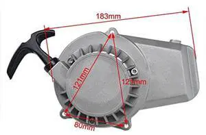 Lumix GC Aluminum Pull Start Recoil Starter Rewind For 47cc 49cc Mini Pocket Bikes Atv Quad Dirt Bikes