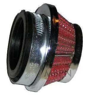 47cc 49cc Racing Chrome Air Filter With V Stack Adapter