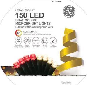 GE Color Effects 25-Count 24-ft Multi-function Color Changing LED Plug-In  Christmas String