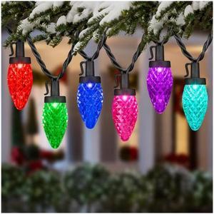 Gemmy Lightshow 24-Count 23-ft Multi-function Multicolor LED Plug-In Christmas String Lights