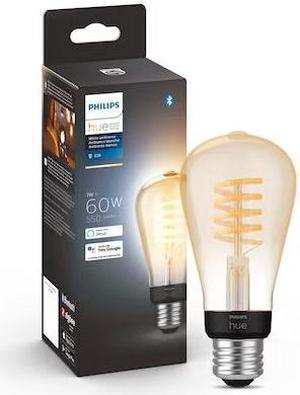 Philips Hue Filament 40-Watt EQ ST19 Tunable White E26 Dimmable Smart LED Light Bulb
Item #4347661 |Model #563585