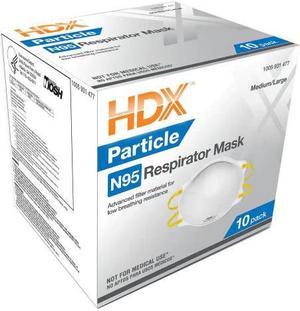 N95 Disposable Adult Respirator Mask (10-Pack) HDX # H950 # 1005931477
