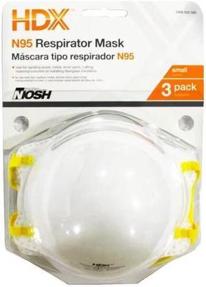 N95 Disposable Respirator Small Blister (3-Pack) HDX # H950S # 1000055588