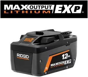 RIDGID 18V 12.0 Ah MAX Output EXP Lithium-Ion Battery # 1009682171 # AC840120 RIDGID 18V 12.0 Ah MAX Output EXP Lithium-Ion Battery # 1009682171 # AC840120