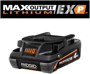 RIDGID 18V 4.0 Ah MAX Output EXP Lithium-Ion Battery # 1011708425 # AC840041 RIDGID 18V 4.0 Ah MAX Output EXP Lithium-Ion Battery # 1011708425 # AC840041
