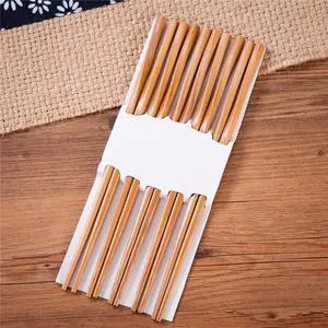 THY COLLECTIBLES 10 (5 Pairs) Durable Twist Bamboo Chopsticks