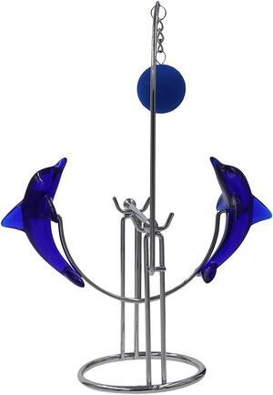 THY COLLECTIBLES Cute Dolphin Desk Toy Physical Swing Lucky Toy Executive Simple Decoration- Love Dolphins