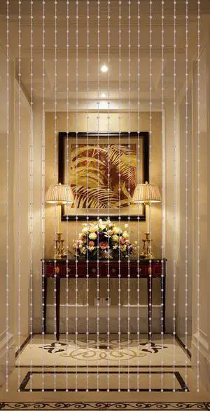 THY COLLECTIBLES Beautiful Home Decor Acrylic Beaded Curtain Door Screen Divider - Silver Balls