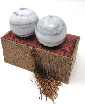Galaxy Pattern Marble Stone Chinese Healthy Exercise Massage Baoding Balls
