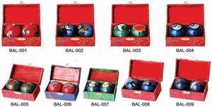 Assortment of One Dozen (12) #2 Chinese Healthy Exercise Massage Metal Balls