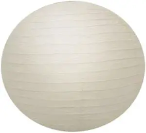 Plain White Round Paper Lantern LAN017