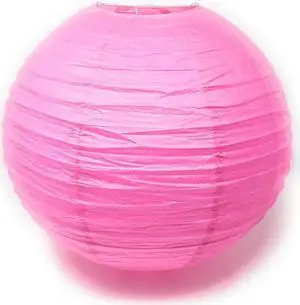 Oriental Chinese Festival Party Celebration Home Decor Lantern 16" (Pink)