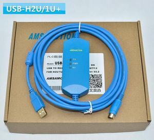 For Huichuan H0U H1U H2U Series PLC Isolated Programming Cable USB-H1U/2U+