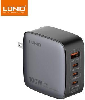 100W USB C Multiport Charger - 4-Port USB Charging Station GaN Fast Charger Power Adapter Compatible for MacBook Pro/Air, iPad Pro, iPad Mini 6, Dell XPS, Galaxy S21/S20, iPhone 13/13 Pro Max/1