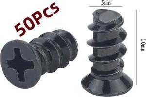 (Black,50Pcs)Computer Cooling Fan Mount Screws,Computer Case Fan Screws,Cross Screw