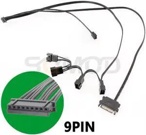 9pin Connector Cable Wire Integrated Water Cooling Radiator Power Supply Cord for Z53 Z63 Z73 Water Cooler(9 pins)