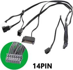 14pin Connector Cable Wire Integrated Water Cooling Radiator Power Supply Cord for Z53 Z63 Z73 Water Cooler(14 pins)