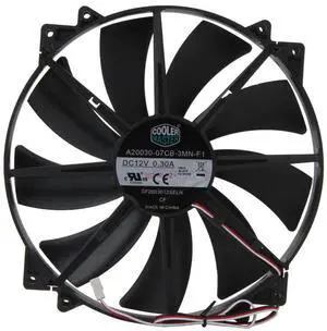 For A20030-07CB-3MN-F1 DC 12V 0.30A 20CM 200X200X30mm 3-wire cooling fan