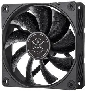 Shark Force 120 Performance Enhancement 120mm PWM Fan with Shark Skin Pattern Fan Blades, SST-SF120B, black