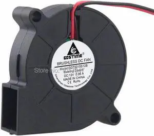 1Pieces lot Brushless DC Cooling Blower Fan 2 Wires 12V 5015S 50x15mm