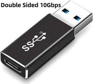 USB 3.1 GEN 2 Male to Type-C Female Adapter, Support Double Sided 10Gbps Charging & Data Transfer, USB A to USB C 3.1 Converter