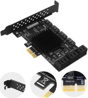 PCIe SATA Card 10 Port 6Gbps SATA 3.0 PCIe Card Built-in Adapter Converter For Desktop PC Support 10 SATA 3.0 Devices