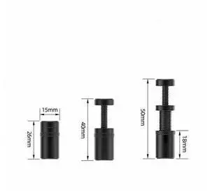 Graphics Card GPU Support Bracket, Adjustable Height GPU Sag Stand Bracket with Magnet and Non-Slip Sheet, GPU Holder for Prevent Universal VGA Graphics Card Sag - 26-50mm" - Black
