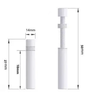 Graphics Card GPU Support Bracket, Adjustable Height GPU Sag Stand Bracket with Magnet and Non-Slip Sheet, GPU Holder for Prevent Universal VGA Graphics Card Sag - 26-50mm" -  white