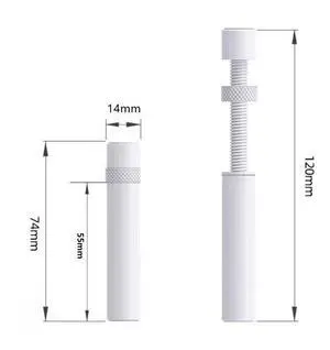 Graphics Card GPU Support Bracket, Adjustable Height GPU Sag Stand Bracket with Magnet and Non-Slip Sheet, GPU Holder for Prevent Universal VGA Graphics Card Sag - 74-120mm" -  white