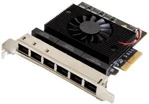 6Port 2.5 Gigabit PCIe x4 Ethernet Network Card, 2500Mbps MultiPort LAN Adapter for Router, NAS & Server 6Port 2.5 Gigabit PCIe x4 Ethernet Network Card, 2500Mbps MultiPort LAN Adapter for Router, NAS & Server