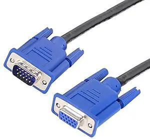 10Ft (3M) VGA Male to Female Extension Cable, HD15 Video Monitor Wire for LED Displays 10Ft (3M) VGA Male to Female Extension Cable, HD15 Video Monitor Wire for LED Displays