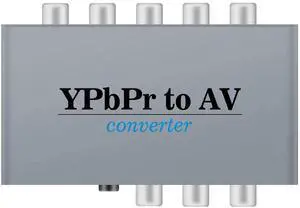 Component to AV Adapter, YPbPr to CVBS Converter with R/L Audio, 1080P Video Audio Support for DVD, PSP to HDTV & Monitor Component to AV Adapter, YPbPr to CVBS Converter with R/L Audio, 1080P Video Audio Support for DVD, PSP to HDTV & Monitor