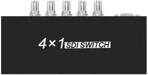 4×1 SDI Switcher, 4Channel SDI Input to 1Channel SDI Output Adapter, Supports FullHD SDI Signals 4×1 SDI Switcher, 4Channel SDI Input to 1Channel SDI Output Adapter, Supports FullHD SDI Signals