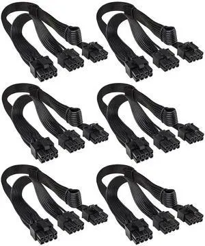 6Pack PCIE 8 Pin to Dual PCIE 8 Pin (6+2) GPU Power Cables, Only for Corsair Modular Power Supplies 6Pack PCIE 8 Pin to Dual PCIE 8 Pin (6+2) GPU Power Cables, Only for Corsair Modular Power Supplies