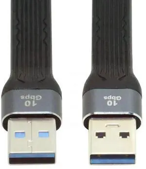 13cm Flat Slim FPC USB 3.1 TypeA Male to Male Short Extension Cable, 10Gbps HighSpeed Data Cable for Laptop & Desktop 13cm Flat Slim FPC USB 3.1 TypeA Male to Male Short Extension Cable, 10Gbps HighSpeed Data Cable for Laptop & Desktop