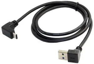 90 Degree DownAngled USBC to USB 3.0 Data Extension Cable for Tablet, Mobile Phone & Hard Disk Drive 90 Degree DownAngled USBC to USB 3.0 Data Extension Cable for Tablet, Mobile Phone & Hard Disk Drive