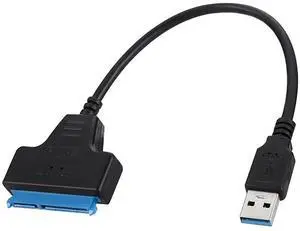 USB 3.0 to SATA Adapter Cable for 2.5"/3.5" HDD/SSD, JMS578 Chip, OTG Supported, 11.9in SATA to USB External Hard Drive Converter USB 3.0 to SATA Adapter Cable for 2.5"/3.5" HDD/SSD, JMS578 Chip, OTG Supported, 11.9in SATA to USB External Hard Drive Converter