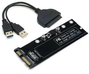 12+6Pin Mac SSD to SATA Adapter with USB Data Cable, for 20102011 MacBook Air A1369 A1370 SSD 12+6Pin Mac SSD to SATA Adapter with USB Data Cable, for 20102011 MacBook Air A1369 A1370 SSD