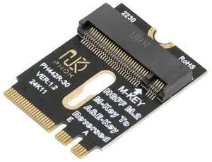 M.2 A+E Key 2230mm to NVMe MKey Extension Adapter, Motherboard NVMe SSD Port Expander, Supports 2230/2242/2260/2280mm SSDs M.2 A+E Key 2230mm to NVMe MKey Extension Adapter, Motherboard NVMe SSD Port Expander, Supports 2230/2242/2260/2280mm SSDs