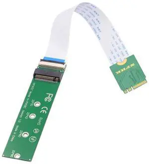 2230 A+EKey Male to NVMe MKey Female Extension Cable, for Laptop Motherboard to 2280 NVMe SSD Upgrade 2230 A+EKey Male to NVMe MKey Female Extension Cable, for Laptop Motherboard to 2280 NVMe SSD Upgrade