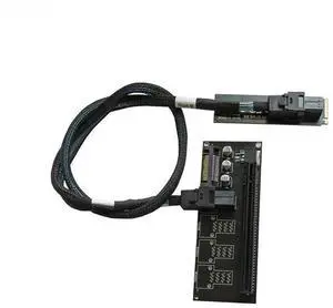 M.2 NVMe NGFF to PCIe 3.0 X4/X16 Riser Board, M.2 to PCIe X16 Graphics Card Extension Riser Card with Cable M.2 NVMe NGFF to PCIe 3.0 X4/X16 Riser Board, M.2 to PCIe X16 Graphics Card Extension Riser Card with Cable