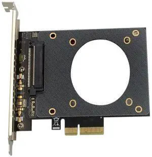 U.2 SFF-8639 to PCIe 3.0 X4 Expansion Card, NVMe U.2 SSD Adapter Card for 2.5" U.2 Drive, Support Desktop PC Server Workstation U.2 SFF-8639 to PCIe 3.0 X4 Expansion Card, NVMe U.2 SSD Adapter Card for 2.5" U.2 Drive, Support Desktop PC Server Workstation