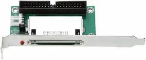 40 Pin CF to IDE Adapter Card, Bootable Compact Flash to IDE Converter with PCI Bracket & Back Panel for Laptop & Desktop 40 Pin CF to IDE Adapter Card, Bootable Compact Flash to IDE Converter with PCI Bracket & Back Panel for Laptop & Desktop