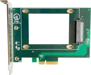 PCIe 4X to U.2 NVMe Adapter Card, SFF-8639 Converter for 2.5" NVMe SSD (PEX4SFF8639) PCIe 4X to U.2 NVMe Adapter Card, SFF-8639 Converter for 2.5" NVMe SSD (PEX4SFF8639)