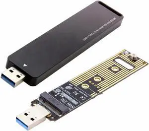 USB 3.0 to M.2 NVMe M-key SSD Adapter, External PCBA Converter with Enclosure Case USB 3.0 to M.2 NVMe M-key SSD Adapter, External PCBA Converter with Enclosure Case