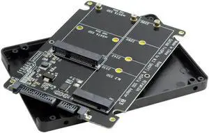 2-in-1 M.2 B-Key & mSATA SSD to SATA 3.0 Adapter Enclosure, Supports SATA 3.2 2-in-1 M.2 B-Key & mSATA SSD to SATA 3.0 Adapter Enclosure, Supports SATA 3.2