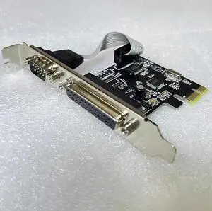 WCH382L PCIe x1 Combo Card, Dual RS232 Serial + Parallel Port Adapter for POS, ATM & Industrial Automation, Supports Windows and Linux WCH382L PCIe x1 Combo Card, Dual RS232 Serial + Parallel Port Adapter for POS, ATM & Industrial Automation, Supports Windows and Linux
