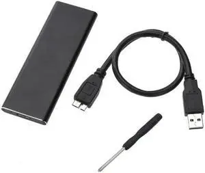 M.2 NGFF SATA SSD to USB 3.0 External Enclosure, Portable M.2 SATA Adapter Storage Case with Installation Screwdriver for NGFF SATA Solid State Drive M.2 NGFF SATA SSD to USB 3.0 External Enclosure, Portable M.2 SATA Adapter Storage Case with Installation Screwdriver for NGFF SATA Solid State Drive