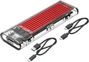 Red M.2 NVMe PCIe SSD External Enclosure, M-Key Only USB3.1 Gen2 Type-C 10Gbps Adapter for 2230/2242/2260/2280 PCIe NVMe SSD Up to 2TB Red M.2 NVMe PCIe SSD External Enclosure, M-Key Only USB3.1 Gen2 Type-C 10Gbps Adapter for 2230/2242/2260/2280 PCIe NVMe SSD Up to 2TB
