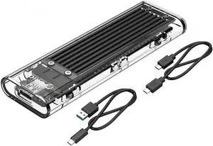Black Tool-Free M.2 NVMe SSD Enclosure, USB3.1 Gen2 Type-C 10Gbps Adapter for 2230/2242/2260/2280 NVMe SSD, Fits Intel 660p, Samsung 970 EVO & 970 Pro Black Tool-Free M.2 NVMe SSD Enclosure, USB3.1 Gen2 Type-C 10Gbps Adapter for 2230/2242/2260/2280 NVMe SSD, Fits Intel 660p, Samsung 970 EVO & 970 Pro